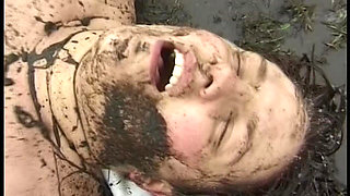 Muscular Hunks Pound Deep in Muddy Waters