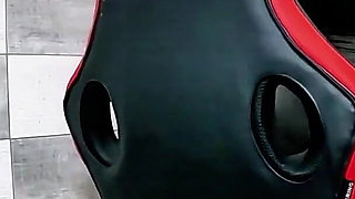 Dominant Latex MILF Balloon Fetish. Smoking, Beach Ball Popping, Cameltoe and Intense Orgasm