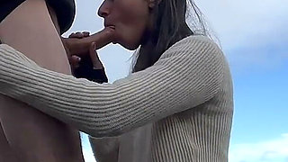 Outdoor Blowjob Facial