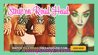 Camp Sissy Boi presents strap-on road head with Jared