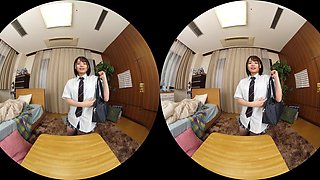 Japanese Student Siren Awakens Fiery Virtual Passion