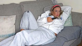 Maisie Lewis Amateur MILF Wanks Over Postman in Lingerie - Big Natural Tits Solo