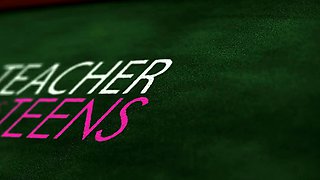 Schoolgirls squirting orgasm with teacher and monster cock