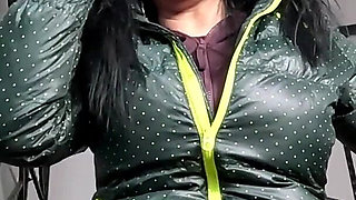 Downjacket Tease, Sweaty Tracksuit Cameltoe and Pussy Slapping