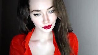 Brunette Solo Webcam Masturbation