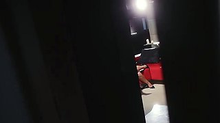 Two youthful office secretaries love a pov threesome in