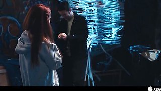 Ouija Board Parody Prank - Redhead Babe Face Fucked While The Time Is Frozen With Sam Bourne, Minni Joy And Mind Control