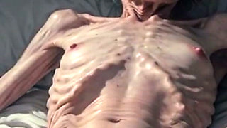 Horny 90 Year Old Skinny Granny Masturbates Her Hairy Wet Pussy - Frail Solo Play