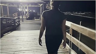 I Run Into My Trainer On The Beach, I Catch Up To Her And She Gives Me A Blowjob In Public. I Fill Her Mouth With My Semen