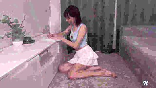 Playful Ruby explores sensual solo pleasure with bubble butt tease