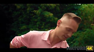 Mature4k. mature czech is having joy outdoors