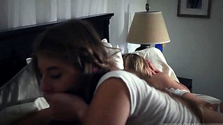 Family dad companion's daughter Stepdads Side Of The Bed