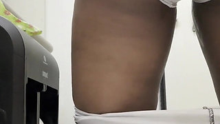 Pissing in the Work Toilet Compilation POV