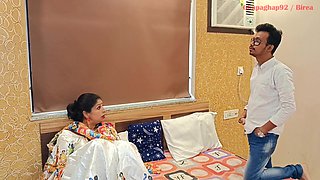 Indian Desi Hot Bhabhi Couple Sex in Hotel with Married Dress