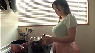 Big milk young woman and husband's leader sex