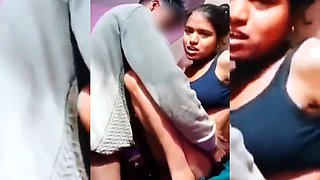 Desi college girl has sex with her lover in her oyo room