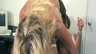 Blonde MILF Secretary Sucks Cock and Gets Fucked Hard