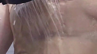 POV: You Are Watching a Naughty Malaysian Hijabi Getting Wet in the Shower