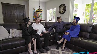 Carnal desires meet in a steamy foursome with Hazel Heart and Remi Jones