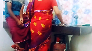 Busty Bhabi Gets Pounded in the Kitchen by Her Devar.