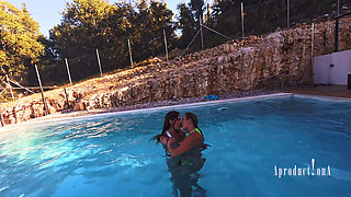 Underwater Ass and Pussy Fisting