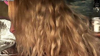 Blonde CFNM Drinks Glass Full of Piss