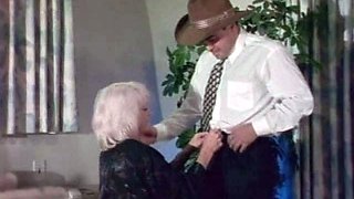 Beautiful girl with three guys foursome Blondes Group Sex