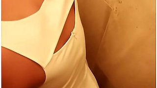 Naughty Couple Gets Caught Fucking In The Public Toilet At The Mall