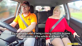 Lacey Starr is a big titted, blonde mature who likes to fuck men, even in the car
