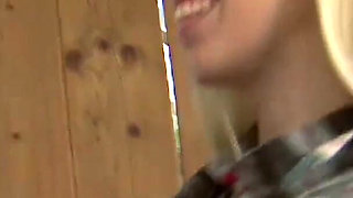 Blonde bitch rough pounded in their cabin