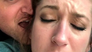 Blowjob cumshot whore gargles pov bukkake fetish cum