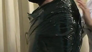 Humiliating hanging out and wrapped in foil