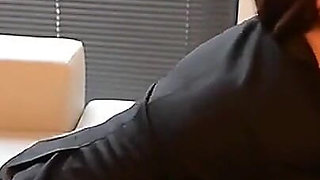 Julie Sucks Her Boss and Takes a Big Squirt of Cum in Her Face