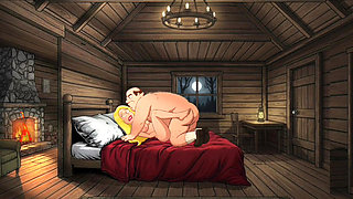 Student Girl Enjoys Sex in an Camp. Cartoon Horror Parody