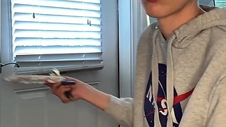 Small titted brunette amateur anal nailed at home