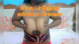 Horny girl friend making video call with his boy bestie and seduce him to cum - full tamil erotic audio