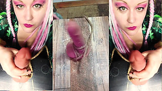Tied up Cock and Balls JOI with Ball Punching