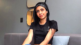 Small tits 18yo seduced after casting