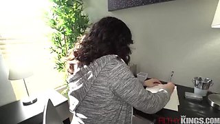 Latina Step-Sister Gabriela Lopez Swaps Studying for Big Cock Brother Action