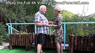 Grandpa Busts His Nuts At GrandParentsX