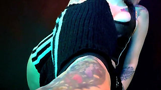 Halloween Foot Gag Challenge, Happy End Version - POV, Foot Fetish, Goth, Adidas
