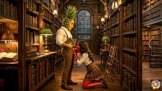 Secret Library Romance - AI Hentai ASMR