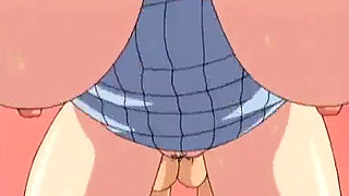 Anime girl with red hair gets orgasm - Hentai porn