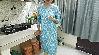 Indian Bengali Milf stepmom teaching her stepson how to sex with girlfriend!! In kitchen With clear dirty audio