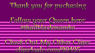 Queen Black Mamba: Chores Are Mandatory