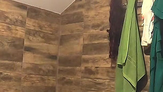Smoking Leather Dance. Ripped Jumpsuit Pussy Tease, Toilet Pee and Dirty Masturbation