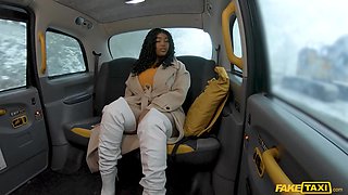 Maya Rose's Steamy Blonde Heat in a Wild BBC Taxi Rush