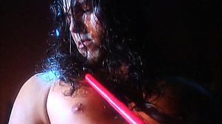 Busty brunette anal solo masturbation