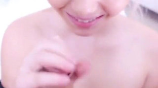 19 year old amateur Velvet Rain POV cum swallow blowjob