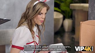 Vip4k. naughty nurse is hardcore her patient during the emergency call